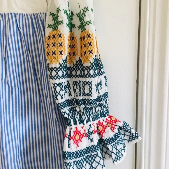 Farm Rio Pineapple Beach Maxi Dress Tropical Summer Maximalist Farm Rio Pineapple Beach Maxi Dress Tropical Summer Maximalist